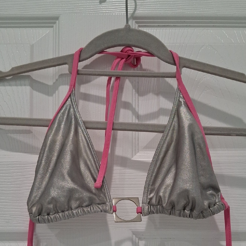 Silver and Pink Bikini